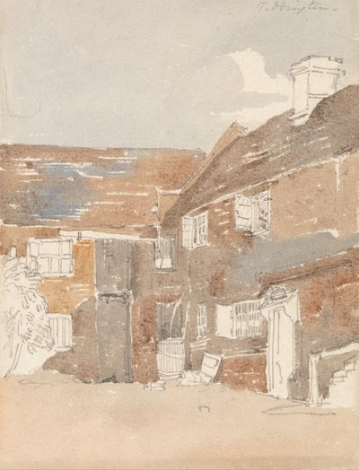 Houses at Teddington on the Thames by Peter de Wint
